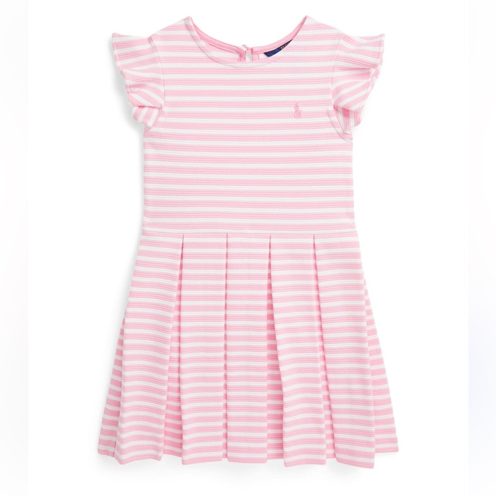 Ralph Lauren Striped Ottoman-Ribbed Dress 12 months